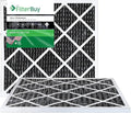 Filterbuy 20x20x1 Air Filter MERV 10 Odor & Allergy Defense with Activated Carbon (2-Pack), Electrostatic Pleated HVAC AC Furnace Filters Replacement, Made in USA (Actual Size: 19.50 x 19.50 x 0.75)