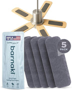 Barnakl Ultra Fresh Ceiling Fan Filters | Made with Zeolite and Coconut Shell Carbon to Trap Odors and Airborne Contaminants | Odorless, Fits All Ceiling Fans (5-Pack)