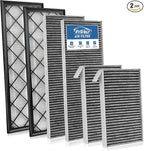 6 PCS Cabin Air Filters for 2020-2025 2026 Tesla Model Y, 2025-2026 Model Y Refresh (Juniper) Launch Internal and External Air Intake Filter AC Filter Replace 165837500A 165837600A Accessories