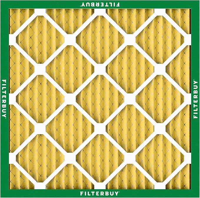 Filterbuy 20x20x1 Air Filter MERV 11 Superior Pet & Allergy Defense (5-Pack), Electrostatic Pleated HVAC AC Furnace Filters Replacement, Made in USA (Actual Size: 19.50 x 19.50 x 0.75)