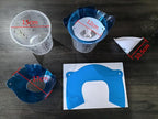 Paint Strainer Dispenser Kit System with Small Strainers 850pcs and Large Strainers 180pcs