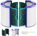 TP04 Replacement Filter for Dyson TP04 HP04 DP04 TP05 DP05 Air Purifier Sealed Two Stage Pure Cool Fan Combi 360° Glass HEPA Filter & Activated Carbon Filter, #969048-01, Purple/Teal