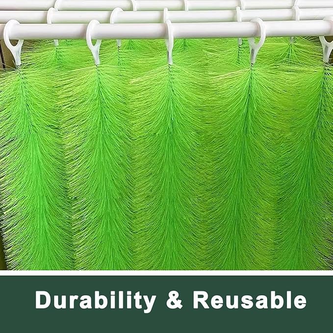 50 Packs Filter Brushes Aquarium Brushes Set for Koi Pond Water Garden Outdoor Pond Skimmers Brush Filter Cleaning Brush 20 Inch by 4.7 Inch (Green)