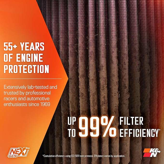 K&N NextGen Cold Air Intake System: High-Flow Cotton Filter: Compatible with 2011-2023 Dodge/Chrysler: Challenger, Charger, 300, 300C, 300S, 50-1542