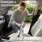 OMEO Vacuum & Air Duster 80,000RPM Super Power Mini Car Vacuum Cleaner 4-in-1 | Air Blower Gun & Air Duster & Pump | Handheld Electric Dust Blower for Home & Office – Cordless (Purple)