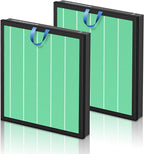 Vital 100S Toxin Absorber Replacement Filter for LEVOIT Vital 100S and Vital 100S-P Air Purifier, HEPA and High-Efficiency Activated Carbon Filter, Vital 100S-RF-TX, 2 Pack, Green