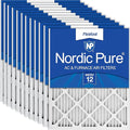 Nordic Pure 12x12x1 (Actual Size: 11 3/4 x 11 3/4 x 3/4) Pleated MERV 12 Air Filters 12 Pack