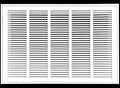 25" X 16 Steel Return Air Filter Grille for 1" Filter - Removable Frame - HVAC Duct Cover - Flat Stamped Face - White [Outer Dimensions: 27.5 X 17.75]