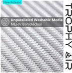 24x24x1 | Trophy Air | Merv 8 | Washable Furnace Filter | Lifetime HVAC & Furnace Air Filter | Washable Electrostatic | High Dust Holding Capacity | Premium Quality Aluminum