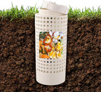 Inground Farm Composter, Outdoor In-Ground Compost Bin for Raised Garden Beds and Yards, Organic Waste Decomposer 2 Gallons, 4.3"x4.3"x11", Composter Tumbler Outdoor