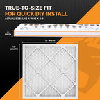 Tiger Tough 12x12x1 Air Filter MERV 8 MPR 600-800, High-Performance Pleated HVAC AC Furnace Filter Replacement for Home, 12-Pack