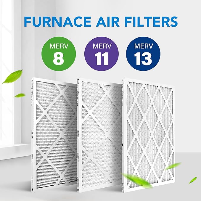 LotFancy 16x25x1 Air Filter MERV 11 4-Pack, Electrostatic Pleated AC Furnace Air Filter, Captures Dust, Smog & Pet Dander, Actual Size: 15.75"x24.75"x0.75"