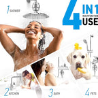 AquaHomeGroup Shower Head Filter for Hard Water – 20-Stage + 5 Replacement Cartridges – Removes Chlorine, Fluoride, and Other Chemicals – Vitamin C, E & A Shower Filter for Glowing Skin & Hair