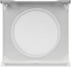 Vent Systems 10" Inch Air Supply Vent Cover with Rubber Gasket - White Galvanized Steel - Robust and Weatherproof Outdoor Air Intake Box - Duct or Surface Mounting - Rain and Snow Protection