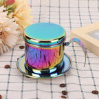 Portable Stainless Steel Coffee Drip Filter, High Density Filter for Sweet and Smooth Taste, Practical Pot for Coffee Lovers, Gift or Collection, Pot