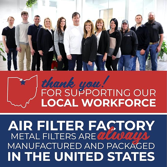 Air Filter Factory Compatible Replacement For R1-0855, EAC1625 Aluminum Furnace HVAC Pre/Post Filters 2-Pack
