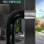 Stainless Steel Soffit Vents 6 Inch, HG Power Round Vent Cover with Screen Mesh, Louver Air Vent Hood for Wall, Ceiling Mount, Bathroom, Garage, Attic Ventilation, Silver