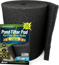 Aquatic Experts Classic Koi Pond Filter Pad COARSE – Bulk Roll Pond Filter Media, Rigid Ultra-Durable Latex Coated Fish Pond Filter Material US (14" x 56", Coarse (Black))