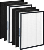 Replacement Filter Compatible with Sears/Kenmore 83190 Air Filter, Models 85250 and 83250, with 2 H13 HEPA Filters and 4 Carbon Pre-Filters