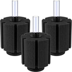 Pawfly Large Aquarium Bio Sponge Filter Quiet Betta Fry Shrimp and Small Fish Foam Filter for Fish Tank up to 60 Gallon, 3 Pack