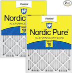Nordic Pure 18x24x1 (Actual Size: 17 1/2 x 23 1/2 x 3/4) Pleated MERV 10 Air Filters 2 Pack