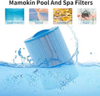 PWW50P3-M Spa Filter, Replaces Unicel 6CH-940RA，Filbur FC-0359M, 817-0050, 25252, 03FIL1400, PWW50P3-M(1 1/2" Coarse Thread),45 sq.ft Screw in Hot Tub Filter,L x OD:7 5/8"x 6" 2 Pack
