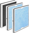550 HEPA & Activated Carbon Filter Replacement Set Compatible with AlorAir CleanShield HEPA 550 Air Scrubber, 17.2x15.3x2, 3-Pack
