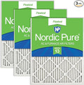 Nordic Pure 12x25x1 (Actual Size: 11 3/4 x 24 3/4 x 3/4) Pleated MERV 13 Air Filters 3 Pack