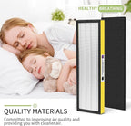 FLT5000 Filter C Replacement Compatible with Germ-Guardian Air Puri-fier Filter Replacement, for 28" Air Puri-fier Model AC5250PT AC5000E AC5300B AC5350W, 4 HEPA and 6 Pre-Filter