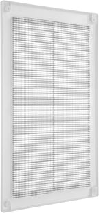 Vent Systems 6" x 10" Inch (Opening Dimensions) - Pack of 5 - Plastic White Soffit Vent Cover - Flat Rectangular Air Vent Grille - Air Vent Deflector - HVAC 8" x 12" Inch (Overall Dimensions)