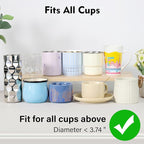SUNYA Coffee Filters, 36-Pack Eco-Friendly Disc Shape Paper Filters for Manual Ground Coffee and Drip Coffee Makers, with Wide Rim for Cup Sizes 2-3.5inch. 9 Different Patterns (UFO A)