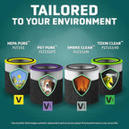 GermGuardian FLT151PT Filter V, Pet Pure HEPA Genuine Replacement Filter, Removes 99.97% of Pollutants for AC3000W, AC3000B, AC3050, AP3151 and AC151 Air Purifiers, Black/Purple