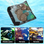 10 Pcs Aquarium Media Bags, 3.9" X 4" Filter Media Bag Small Media Bags for Aquarium Aquarium Filter Bags with Zipper Reusable Filter Bags for Fish Tank Activated Carbon
