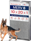 10x20x1 Electrostatic Air Filter, MERV 8, Washable, Reusable Furnace AC/HVAC Filter, Energy Saving, Easy to Clean, Long-Lasting by LifeSupplyUSA