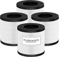 PU-P05/AC201B Replacement Filter for FULMINARE PU-P05 Air Purifier and Purivortex AC201B Air Purifier, 3-in-1 High Efficiency H13 True HEPA Activated Carbon Filter Replacement 4 Pack