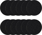 6.5 Inch Kitchen Compost Bin Filters Charcoal Replacement, ENLOY 12 Pack Charcoal Filters for Countertop Home Bucket, Longer Lasting Round Extra Thick Activated Charcoal