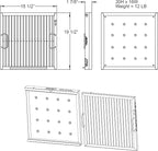 Captrate COMBO Stainless Steel Baffle Restaurant Hood Filter, 20" high x 16" wide