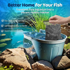 Flexzion Fish Tank Filter Media - Bio Balls for Aquarium Filter, Ceramic Rings & Activated Carbon Pellets in Mesh Bags - Biological, Chemical, & Mechanical Filtration Freshwater & Saltwater Aquariums