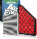 Cabin Air Filter and Engine Air Filter Fit for Enclave 24-18, Cadillac XT5 24-17, XT6 25-20, Blazer 24-19, TRAVERSE 23-18, GMC ACADIA 23-17 Filter Replacement CF11966 CA12166 Accessories