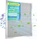 16x25x1 Electrostatic Air Filter, Washable & Reusable Aluminum AC/HVAC Furnace Filter, MERV 8, Lasts a Lifetime, Healthier Home or Office(Actual Size: 15.5"x24.65"x0.86")