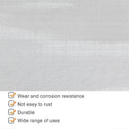 Stainless Steel Woven Wire Mesh 304 Stainless Steel Insect Screen Mesh, 120 Mesh Air Vent Mesh Metal Woven Wire Mesh for Vent, Filter, Window & Garden (Silver 1x12m)