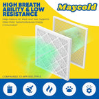 Maycold MERV 8 16x25x1 (15.70” x 24.70” x 0.75”) Furnace Air Filters (6-Pack), Pleated HVAC AC Filters, For Residential or Office Use, Individually Wrapped in Plastic