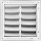 Venti Air 14" X 14" Steel Return Air Filter Grille - Removable Face/Door for 1 inch filters - HVAC Duct Cover Grill (2-3 Business Day Delivery) [Outer Dimension: 16.5"W X 16.5" H]
