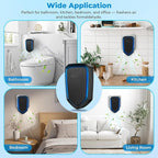Air Ionizers Plug In Negative Ion Air Purifiers Quiet Air Freshener for Home Bedroom Office Basement - Portable Mini Air Cleaner Odor, Smoke, Dust, Pet Smell (4, Black)