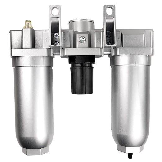 1" HEAVY DUTY COMBINATION FILTER REGULATOR LUBRICATOR AIR LINE PARTICULATE FILTER MOISTURE TRAP LUBRICATOR OILER REGULATOR CLEAN AIR TOOLS