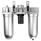 1" HEAVY DUTY COMBINATION FILTER REGULATOR LUBRICATOR AIR LINE PARTICULATE FILTER MOISTURE TRAP LUBRICATOR OILER REGULATOR CLEAN AIR TOOLS