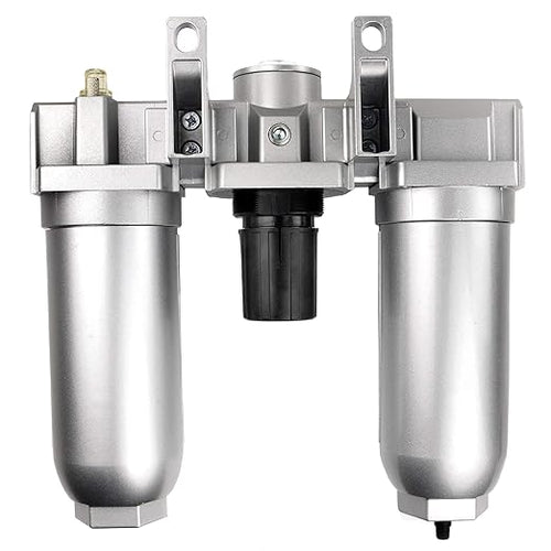 1" HEAVY DUTY COMBINATION FILTER REGULATOR LUBRICATOR AIR LINE PARTICULATE FILTER MOISTURE TRAP LUBRICATOR OILER REGULATOR CLEAN AIR TOOLS