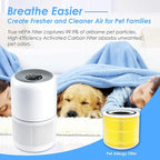 Flintar Core 300 Pet Allergy Replacement Filters, Made in TAIWAN, Compatible with LEVOIT Core 300, Core 300S VortexAir Air Purifier, H13 Grade True HEPA Filter Replacement, Core 300-RF-PA, 2-Pack