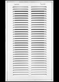 HVAC Premium 8 x 22 Duct Opening Steel Return Air Filter Grille, for 1-inch Filter, Removable Door, Flat Stamped HVAC Vent Cover Grille, Outer Dimensions 10.5 x 24.5