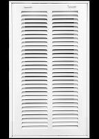 HVAC Premium 8 x 22 Duct Opening Steel Return Air Filter Grille, for 1-inch Filter, Removable Door, Flat Stamped HVAC Vent Cover Grille, Outer Dimensions 10.5 x 24.5